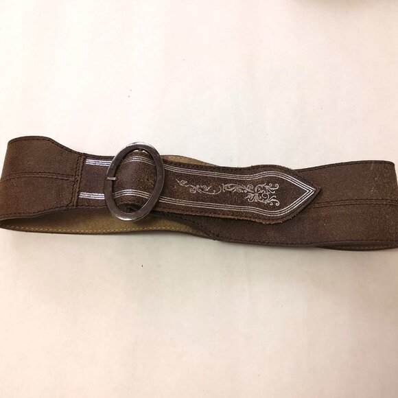 VTG NWOT NOA NOA Vintage Belts Camel Light Brown Genuine Leather Suede Belt - Picture 3 of 13